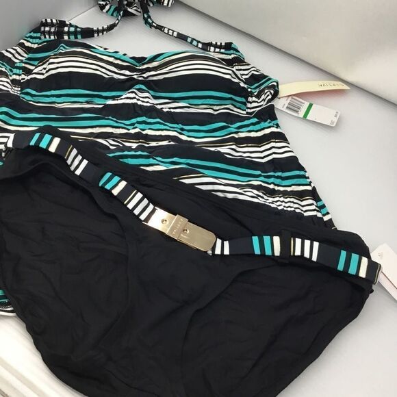 Captiva Escape Belted Hipster Tankini Swimsuit (E) - Picture 6 of 8
